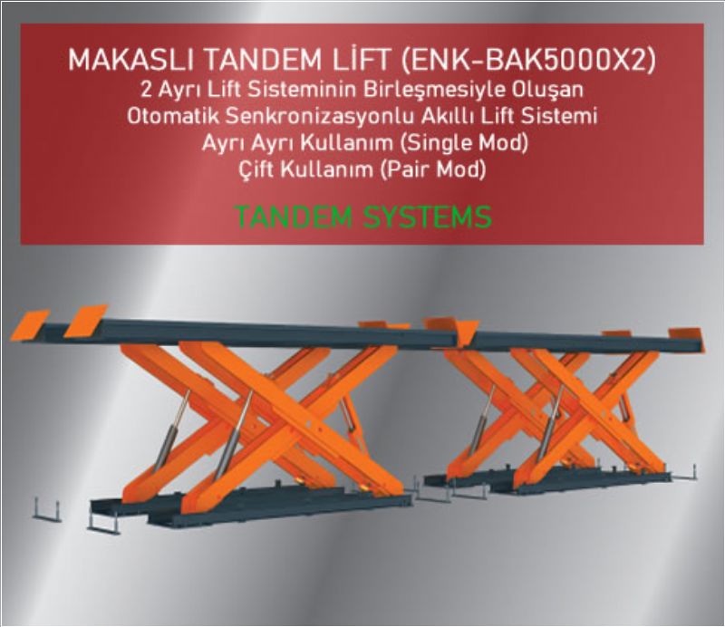 MAKASLI TANDEM LİFT 5TONX2 10 METRE Platform(ENK-BAK5000X2)